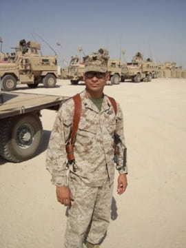 Jerry Nieves during his military service